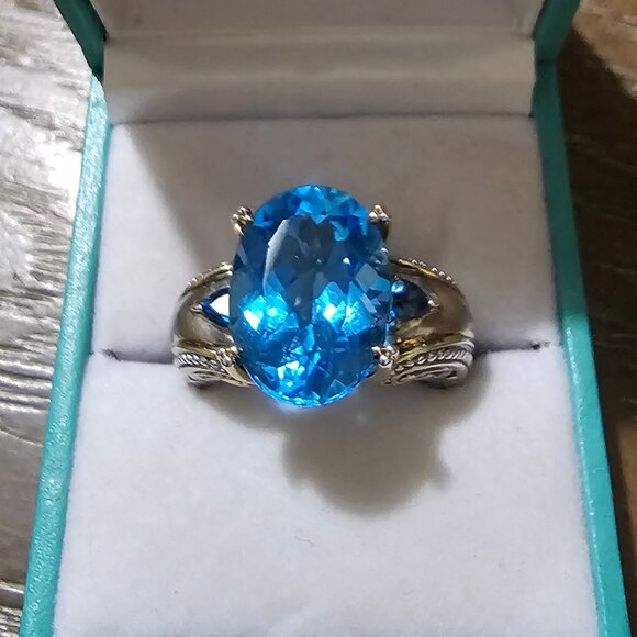 Gems En Vogue London Blue Topaz RETIRED RARE FIND!!!!!! - Picture 1 of 9